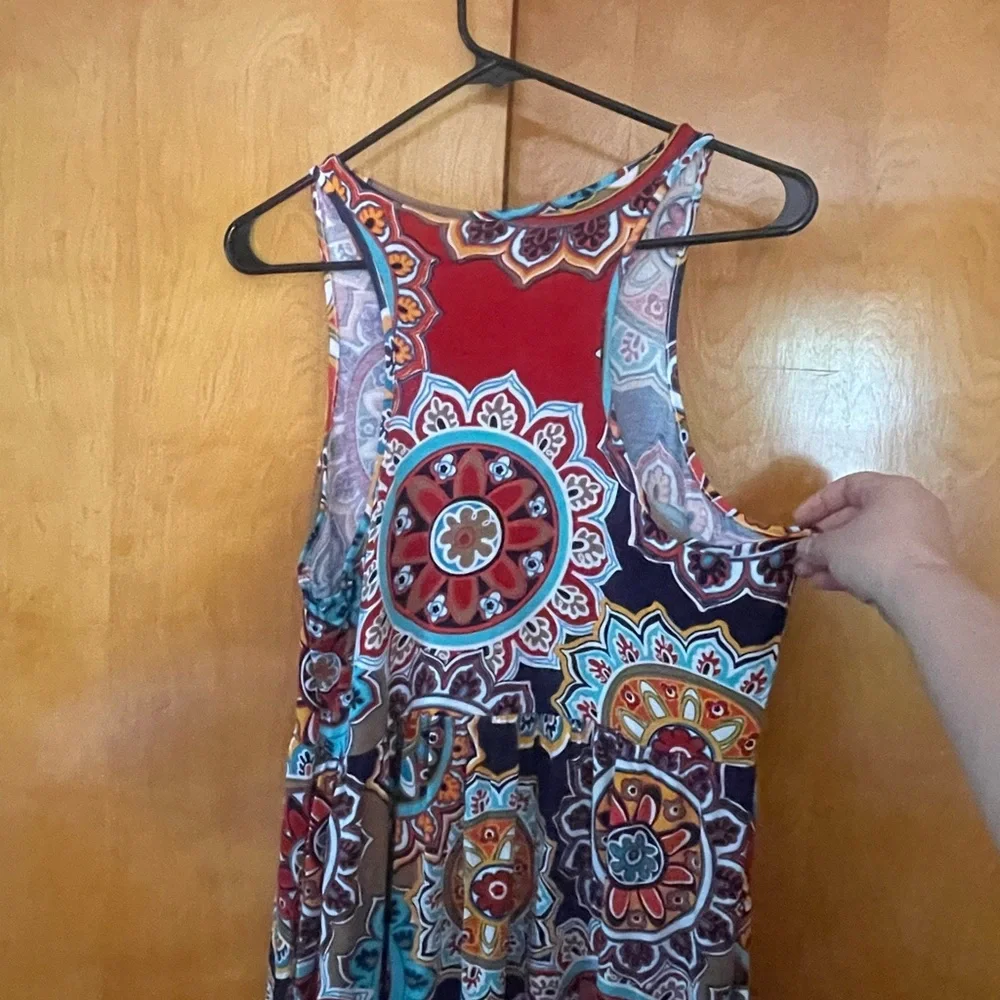 Multicolor Patterned Dress - Picture 5 of 7
